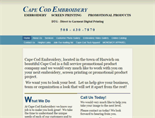 Tablet Screenshot of capecodembroidery.net